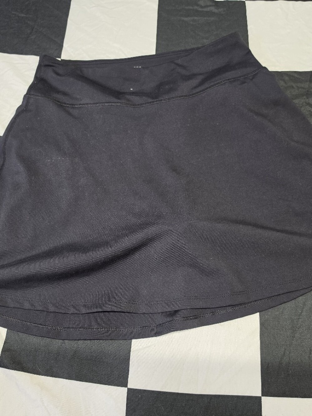 Maurices Black Circle Skater Mini Skort with Smooth Waistband